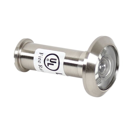 Pamex 180 Degree UL Door Viewer with 9/16" Bore for 1-3/8" to 2-1/4" Door Satin Nickel Finish DD01180ULSN